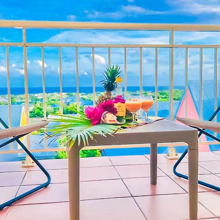 Magnifique Appartement Fleurs Caraibes - 6 Personnes En Residence Avec Piscine Privee - Sainte Anne Buitenkant foto