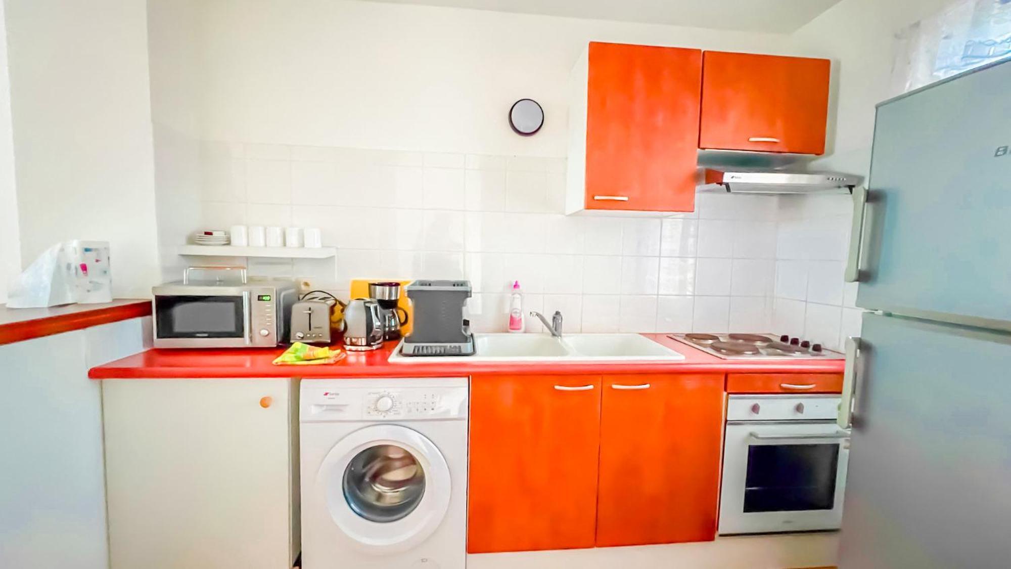 Magnifique Appartement Fleurs Caraibes - 6 Personnes En Residence Avec Piscine Privee - Sainte Anne Buitenkant foto