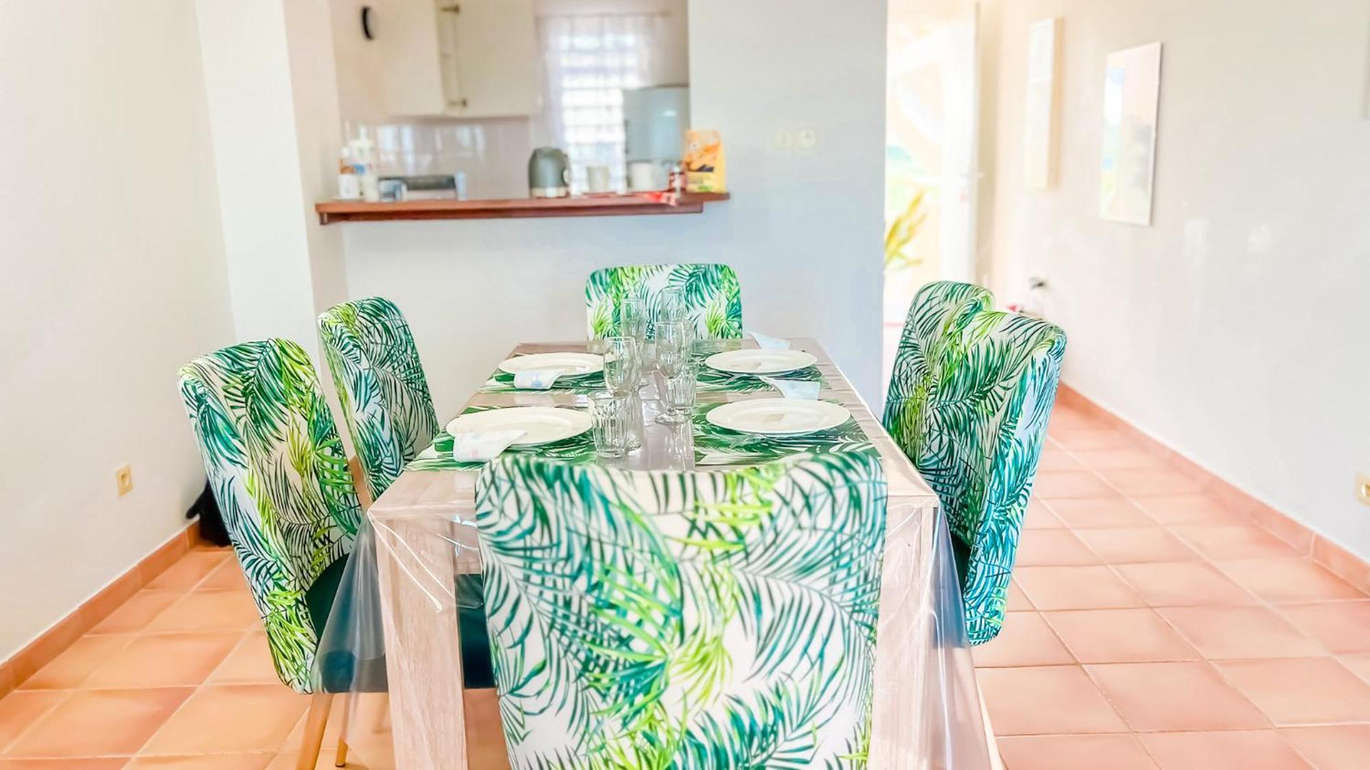 Magnifique Appartement Fleurs Caraibes - 6 Personnes En Residence Avec Piscine Privee - Sainte Anne Buitenkant foto